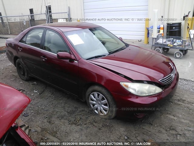 4T1BE32K85U417503 - 2005 TOYOTA CAMRY LE/XLE/SE BURGUNDY photo 1