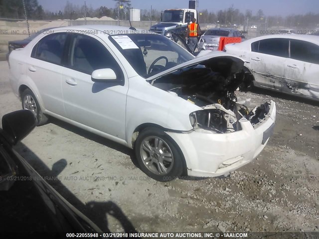 KL1TD5DE5BB147482 - 2011 CHEVROLET AVEO LS/LT WHITE photo 1