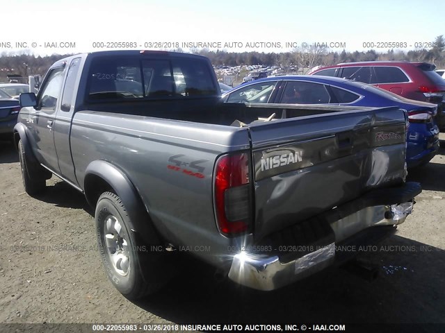 1N6ED26Y0YC319943 - 2000 NISSAN FRONTIER KING CAB XE/KING CAB SE GRAY photo 3