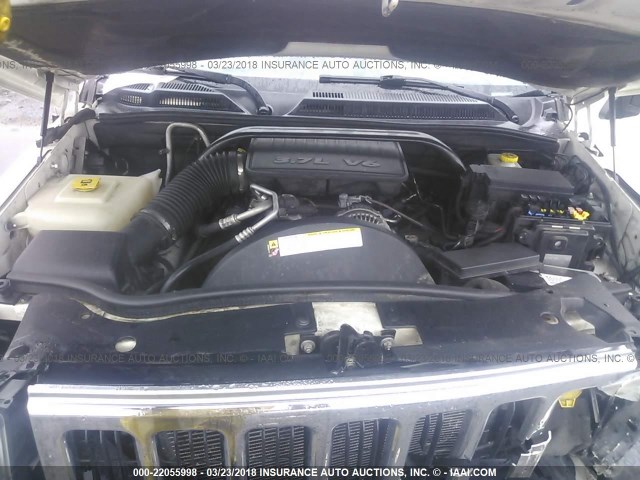 1J8HG48K38C124603 - 2008 JEEP COMMANDER SPORT Սպիտակ լուսանկար 10