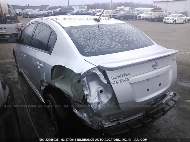 3N1AB6AP6CL653990 - 2012 NISSAN SENTRA 2.0/2.0S/SR/2.0SL SILVER photo 3