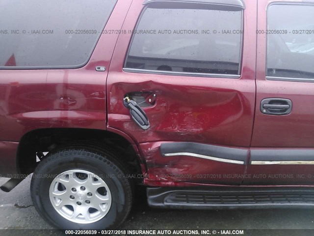 1GNEK13V72J265242 - 2002 CHEVROLET TAHOE K1500 MAROON photo 6