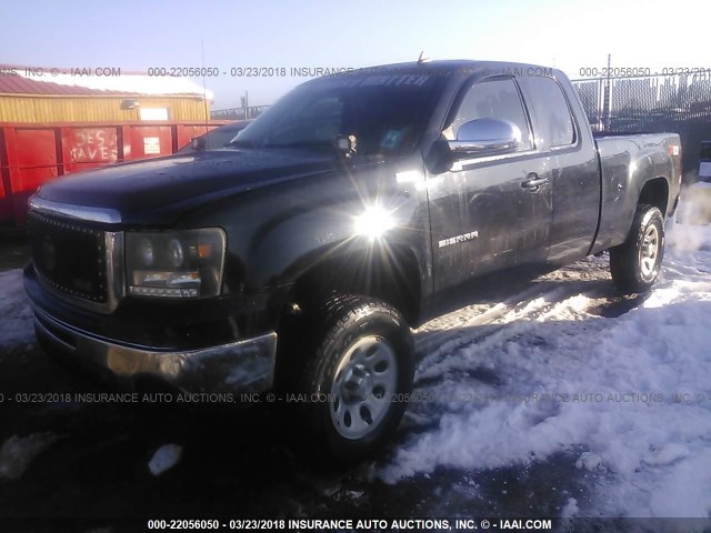 1GTSKWE32AZ140122 - 2010 GMC SIERRA K1500 SLT BLACK photo 2