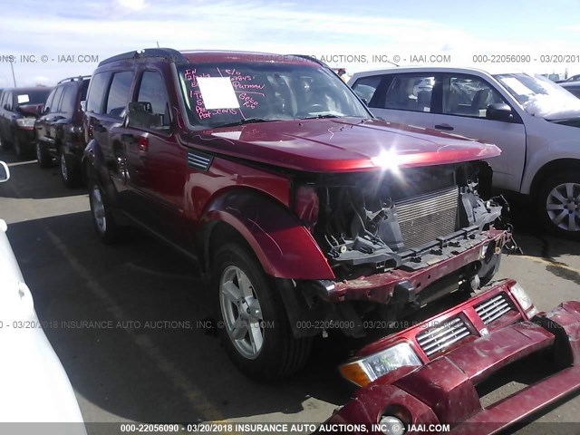 1D4PT5GK8AW110967 - 2010 DODGE NITRO SXT RED photo 1