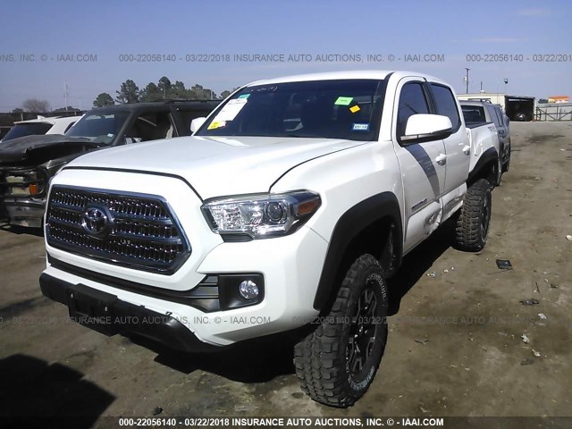 5TFCZ5AN1HX053982 - 2017 TOYOTA TACOMA DBL CAB/SR/TRDSPT/OR/PRO Ақ фото 2