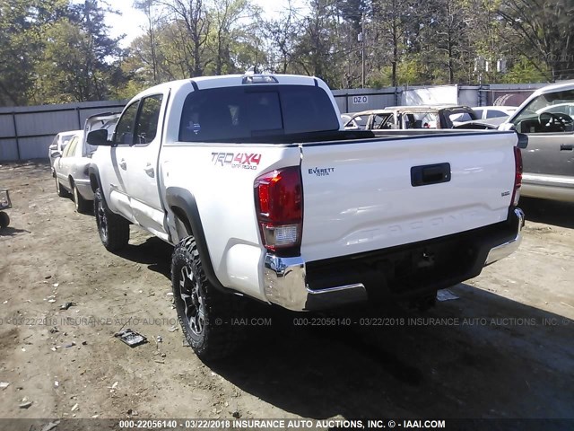 5TFCZ5AN1HX053982 - 2017 TOYOTA TACOMA DBL CAB/SR/TRDSPT/OR/PRO Ақ фото 3