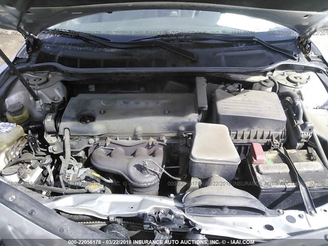 4T1BE46K48U225354 - 2008 TOYOTA CAMRY CE/LE/XLE/SE SILVER photo 10