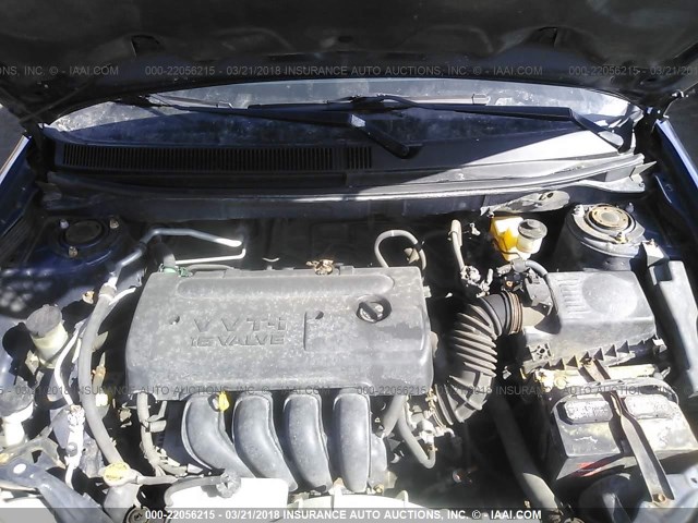 2T1KR32E06C617549 - 2006 TOYOTA COROLLA MATRIX XR BLUE photo 10