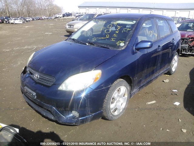 2T1KR32E06C617549 - 2006 TOYOTA COROLLA MATRIX XR BLUE photo 2