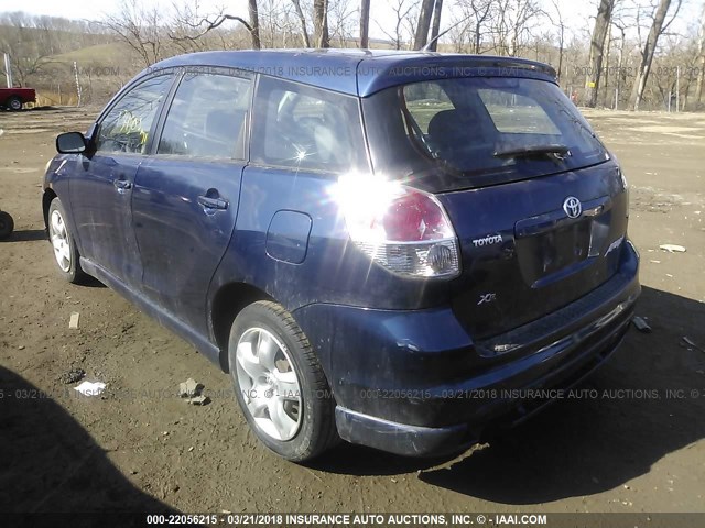 2T1KR32E06C617549 - 2006 TOYOTA COROLLA MATRIX XR BLUE photo 3