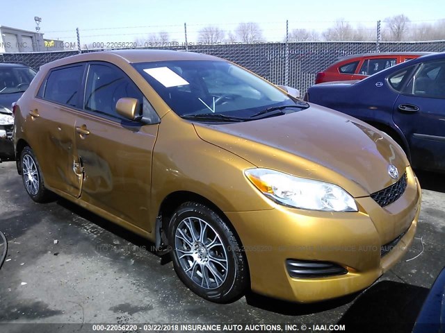 2T1KU40E69C071609 - 2009 TOYOTA COROLLA MATRIX  GOLD photo 1