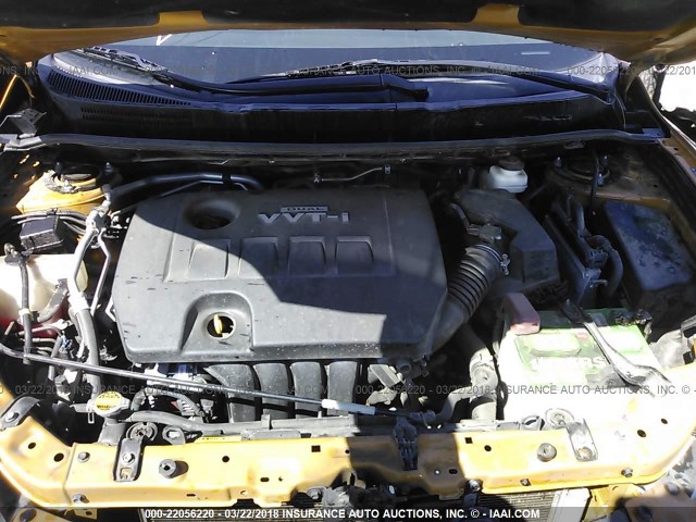 2T1KU40E69C071609 - 2009 TOYOTA COROLLA MATRIX  GOLD photo 10