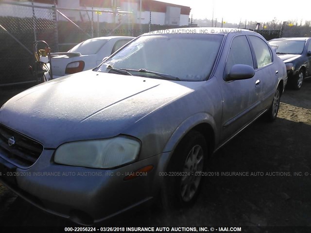 JN1CA31D6YT749623 - 2000 NISSAN MAXIMA GLE/GXE/SE GRAY photo 2