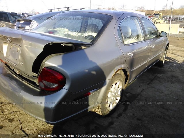 JN1CA31D6YT749623 - 2000 NISSAN MAXIMA GLE/GXE/SE GRAY photo 4