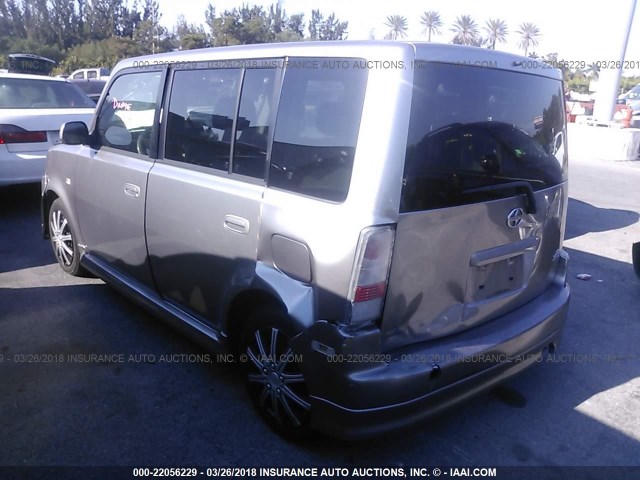 JTLKT324164119702 - 2006 TOYOTA SCION XB ნაცრისფერი ფოტო 3