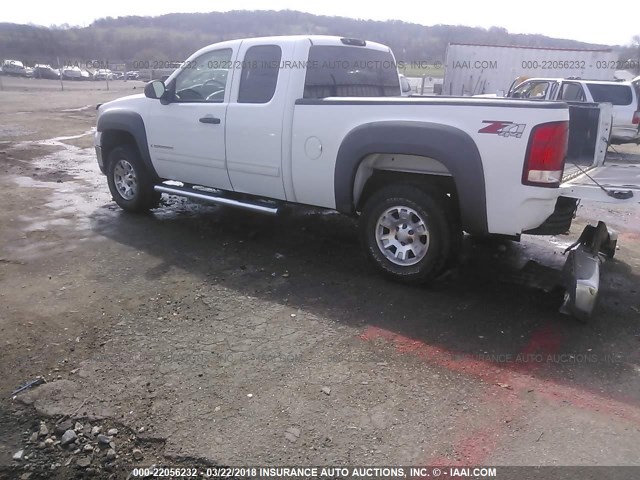 1GTEK19J78Z166038 - 2008 GMC SIERRA K1500 WHITE photo 3