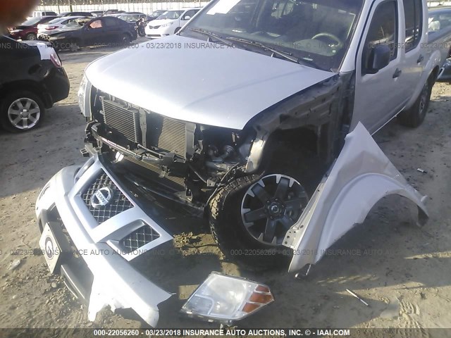 1N6AD0ER0EN767709 - 2014 NISSAN FRONTIER S/SV/SL/PRO-4X SILVER photo 6