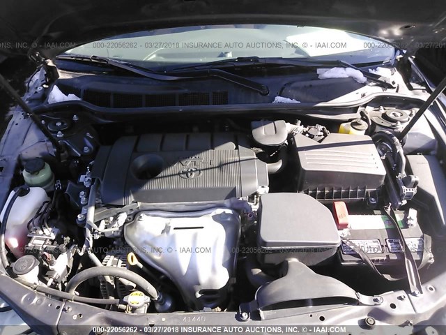 4T4BF3EK5BR203255 - 2011 TOYOTA CAMRY SE/LE/XLE GRAY photo 10