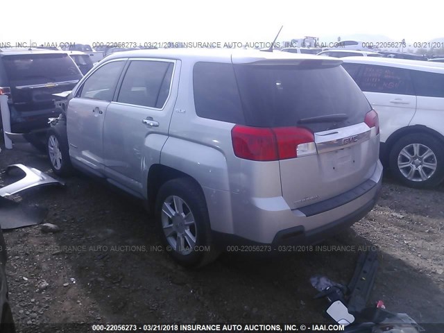 2GKALMEK3D6279782 - 2013 GMC TERRAIN SLE SILVER photo 3