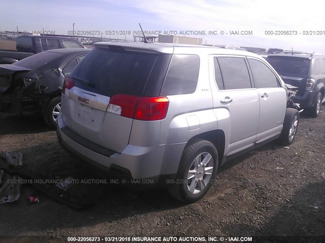 2GKALMEK3D6279782 - 2013 GMC TERRAIN SLE SILVER photo 4