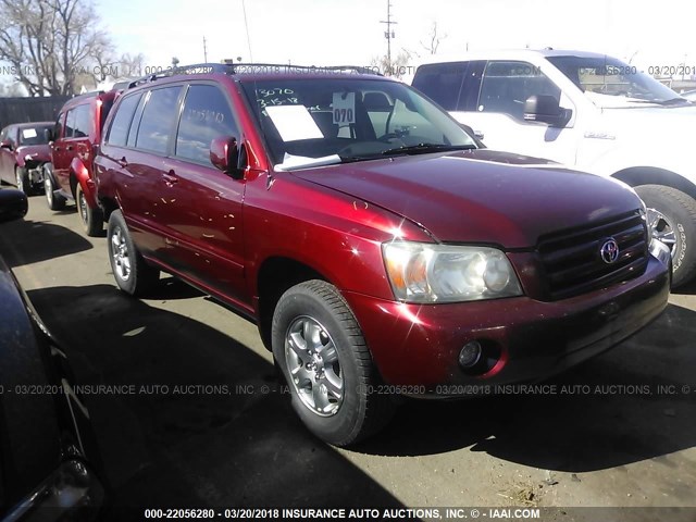 JTEHP21A570201822 - 2007 TOYOTA HIGHLANDER SPORT MAROON photo 1