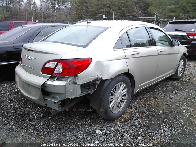 1C3LC56R98N145239 - 2008 CHRYSLER SEBRING TOURING GOLD photo 4