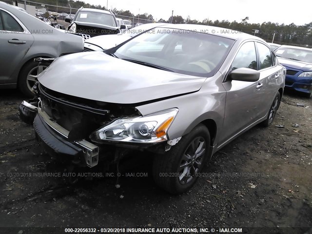 1N4AL3AP9FN910451 - 2015 NISSAN ALTIMA 2.5/S/SV/SL GOLD photo 2