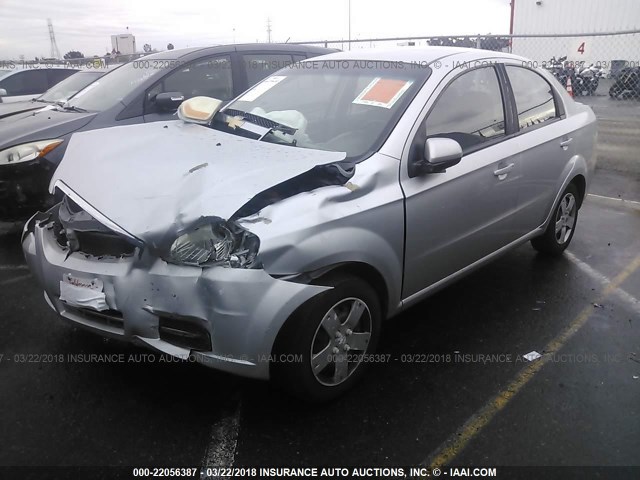 KL1TD5DE8BB165362 - 2011 CHEVROLET AVEO LS/LT SILVER photo 2