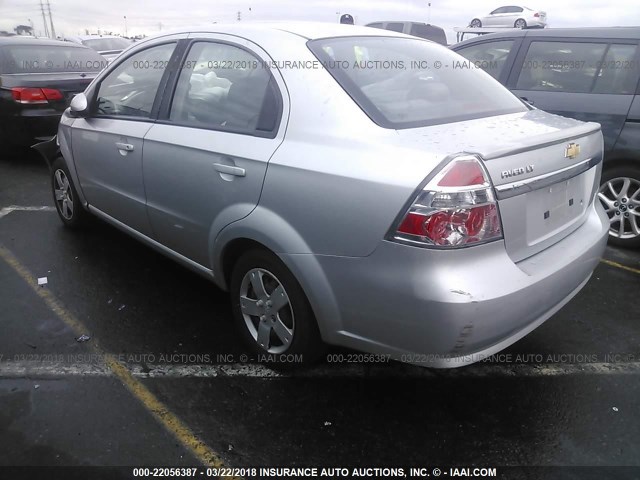 KL1TD5DE8BB165362 - 2011 CHEVROLET AVEO LS/LT SILVER photo 3