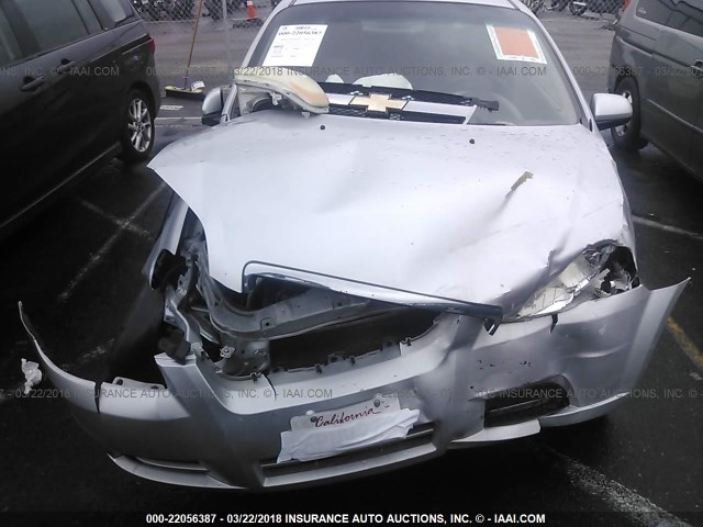 KL1TD5DE8BB165362 - 2011 CHEVROLET AVEO LS/LT 银色 照片 6