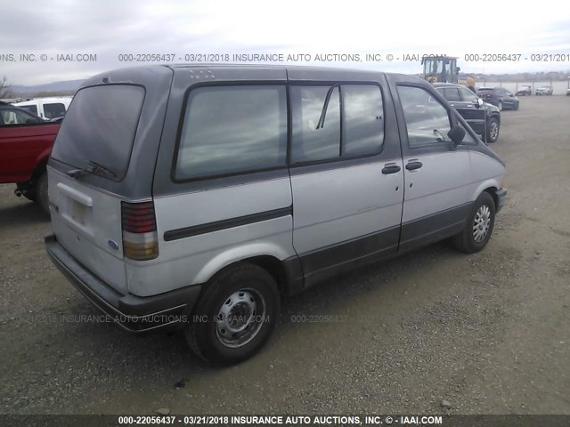 1FMCA11U2KZC13916 - 1989 FORD AEROSTAR GRAY photo 4