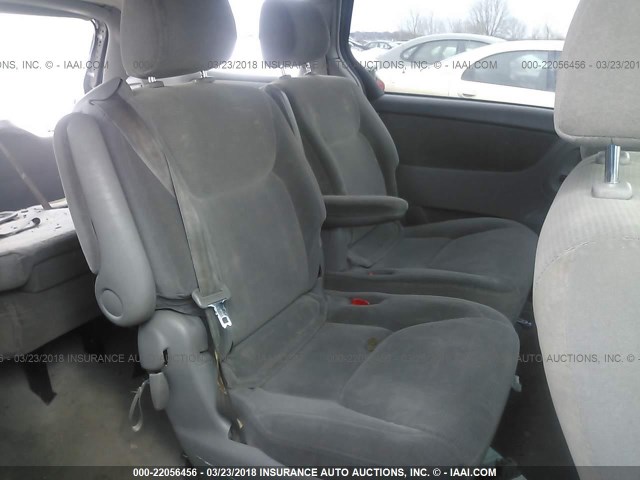 5TDZA23C94S088877 - 2004 TOYOTA SIENNA CE/LE SILVER photo 8