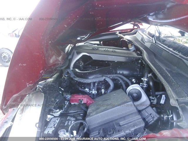 5TFAZ5CN4HX049302 - 2017 TOYOTA TACOMA DBL CAB/SR5/TRD SPORT/OR RED photo 10