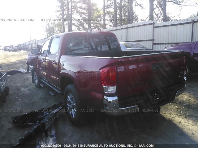 5TFAZ5CN4HX049302 - 2017 TOYOTA TACOMA DBL CAB/SR5/TRD SPORT/OR RED photo 3