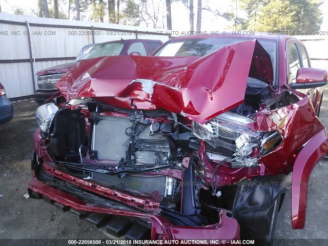 5TFAZ5CN4HX049302 - 2017 TOYOTA TACOMA DBL CAB/SR5/TRD SPORT/OR RED photo 6