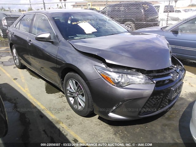 4T1BF1FK4GU191829 - 2016 TOYOTA CAMRY LE/XLE/SE/XSE GRAY photo 1