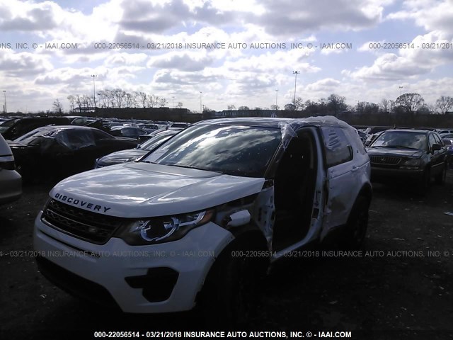 SALCP2BG4GH587242 - 2016 LAND ROVER DISCOVERY SPORT SE WHITE photo 2