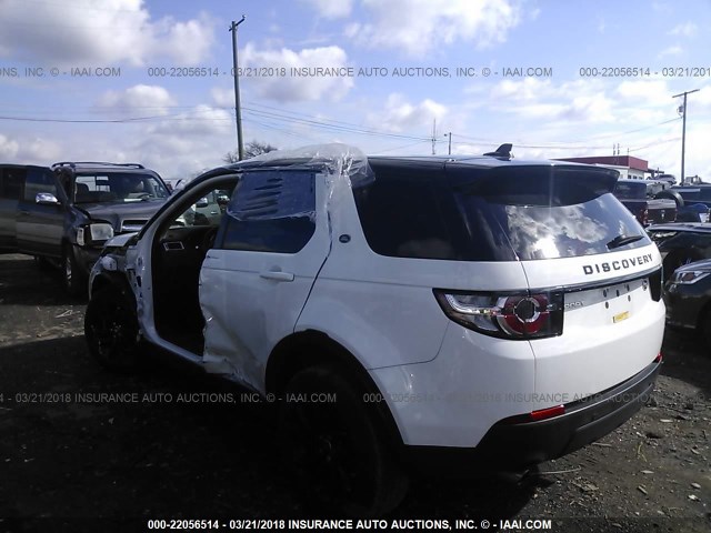 SALCP2BG4GH587242 - 2016 LAND ROVER DISCOVERY SPORT SE WHITE photo 3