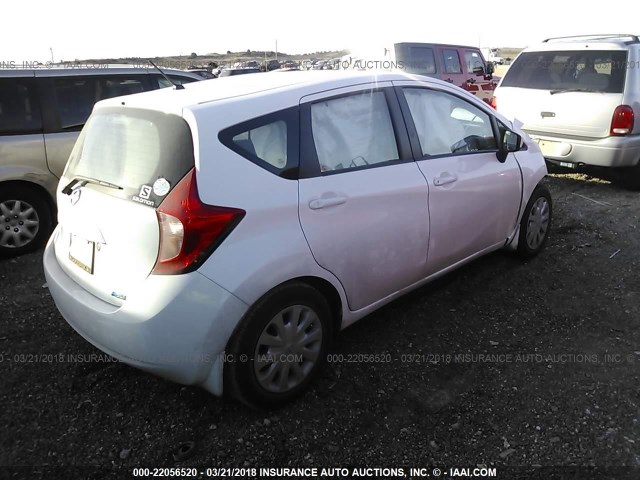 3N1CE2CP3GL393933 - 2016 NISSAN VERSA NOTE S/S PLUS/SV/SL/SR WHITE photo 4