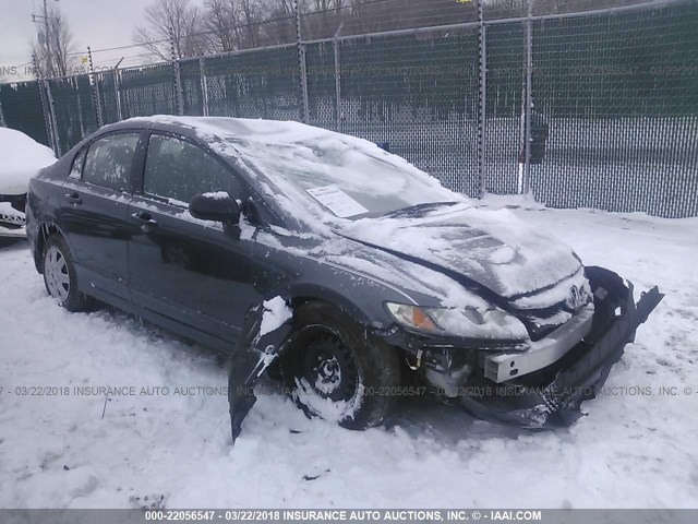 2HGFA16329H323782 - 2009 HONDA CIVIC VP GRAY photo 1