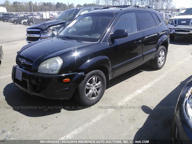 KM8JN12D88U904254 - 2008 HYUNDAI TUCSON SE/LIMITED BLACK photo 2