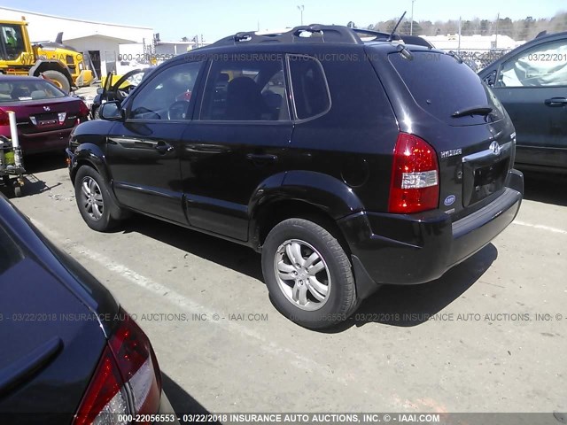 KM8JN12D88U904254 - 2008 HYUNDAI TUCSON SE/LIMITED BLACK photo 3