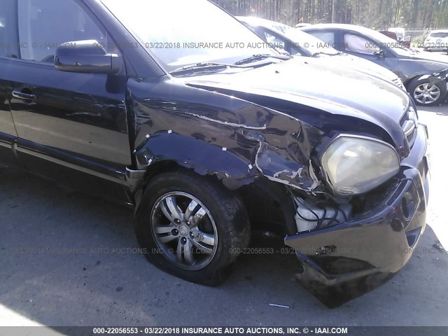 KM8JN12D88U904254 - 2008 HYUNDAI TUCSON SE/LIMITED BLACK photo 6