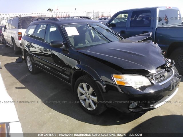 4S4BP61C466309973 - 2006 SUBARU LEGACY OUTBACK 2.5I BLACK photo 1