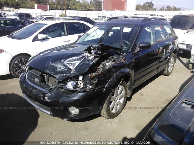 4S4BP61C466309973 - 2006 SUBARU LEGACY OUTBACK 2.5I BLACK photo 2