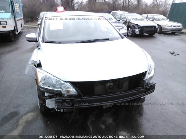 3N1AB7AP6FY333260 - 2015 NISSAN SENTRA S/SV/SR/SL GRAY photo 6