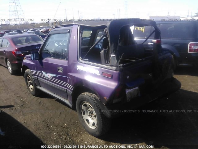 2CNBJ1863S6928914 - 1995 GEO TRACKER PURPLE photo 3