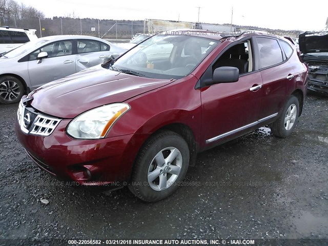 JN8AS5MT9CW278773 - 2012 NISSAN ROGUE S/SV MAROON photo 2