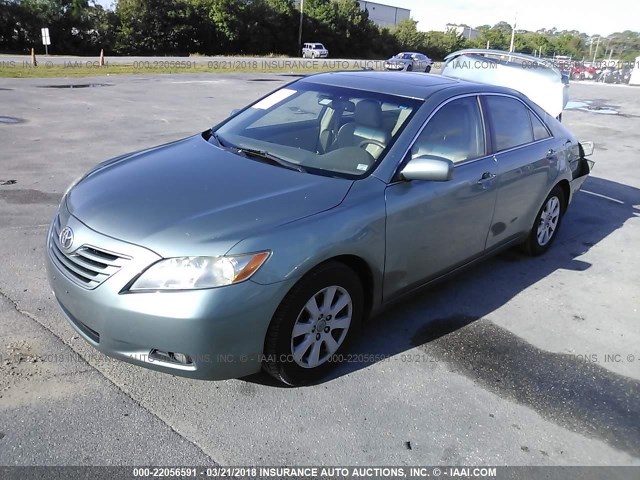 4T1BE46K28U778472 - 2008 TOYOTA CAMRY CE/LE/XLE/SE GREEN photo 2