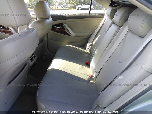 4T1BE46K28U778472 - 2008 TOYOTA CAMRY CE/LE/XLE/SE GREEN photo 8